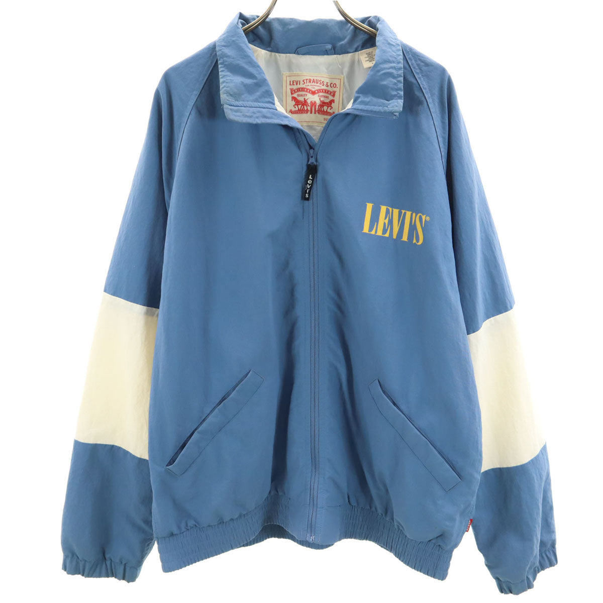 Levi's リーバイス バックロゴ ナイロンジャケット M ブルー系 メンズ