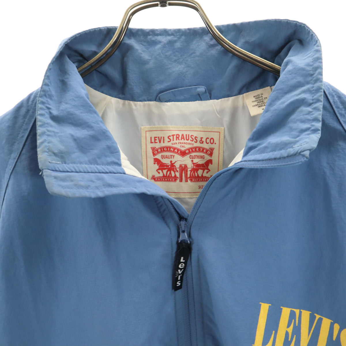 Levi's リーバイス バックロゴ ナイロンジャケット M ブルー系 メンズ