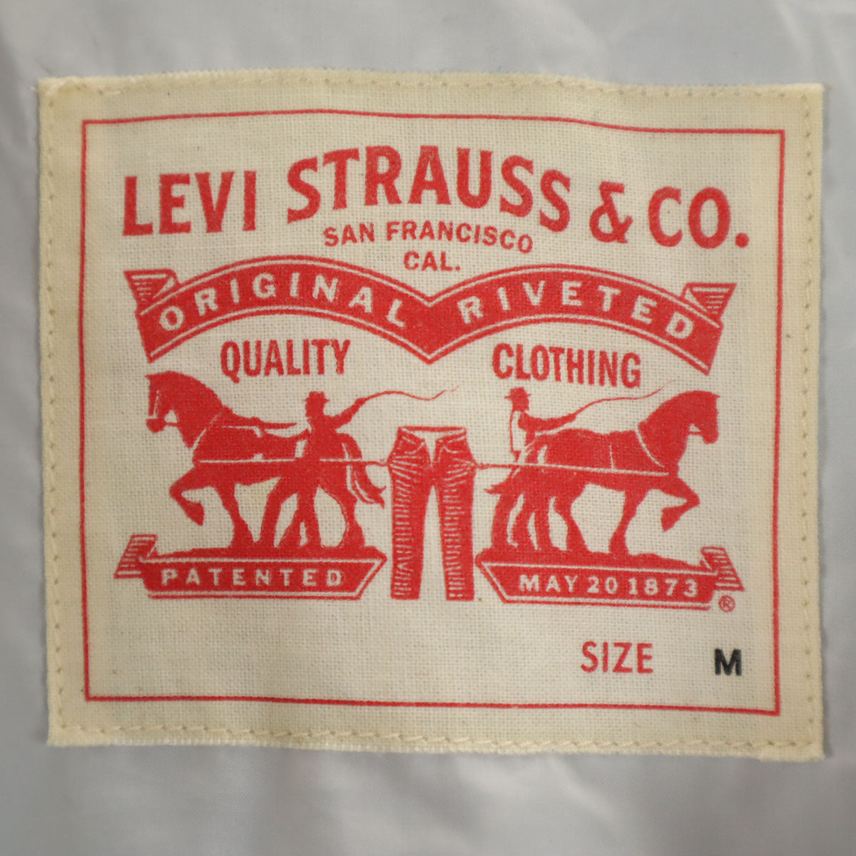 Levi's リーバイス バックロゴ ナイロンジャケット M ブルー系 メンズ