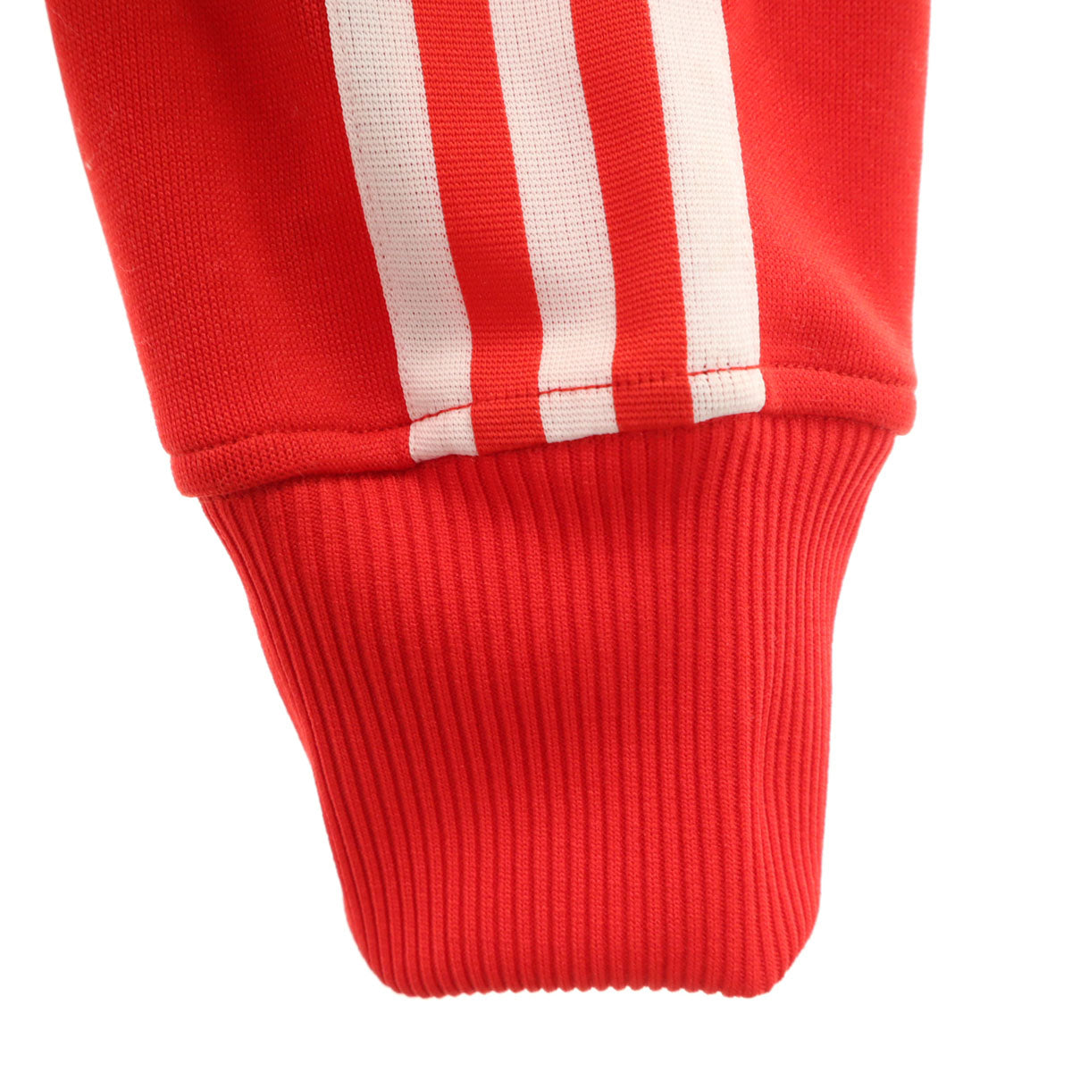 adidas アディダス トレフォイルロゴ フーデッド トラックジャケット M レッド レディース