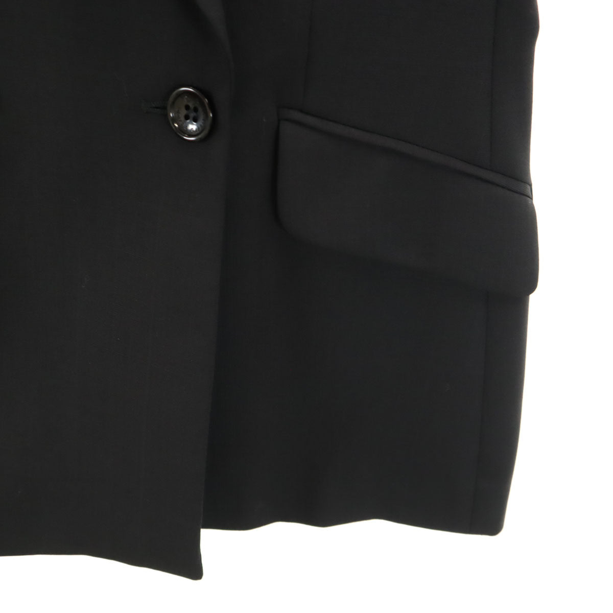 DOLCE&GABBANA ドルチェアンドガッバーナ ウールブレンド テーラードジャケット 24/38 ブラック レディース