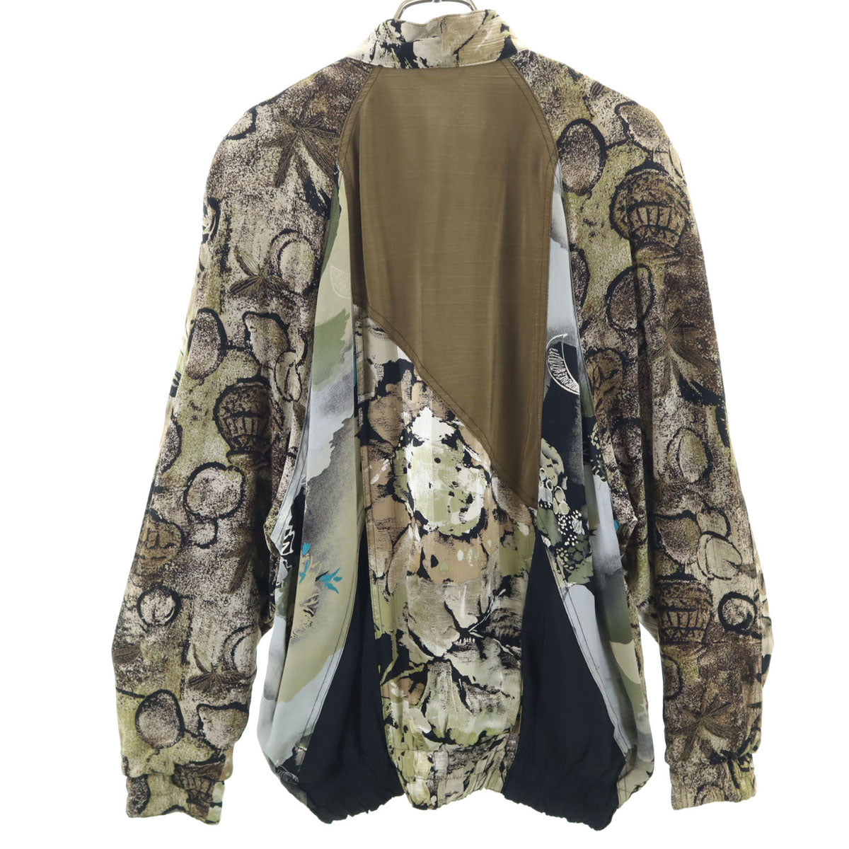 80s 90s オールド 西ドイツ製 総柄 ブルゾン 36 ベージュ メンズ