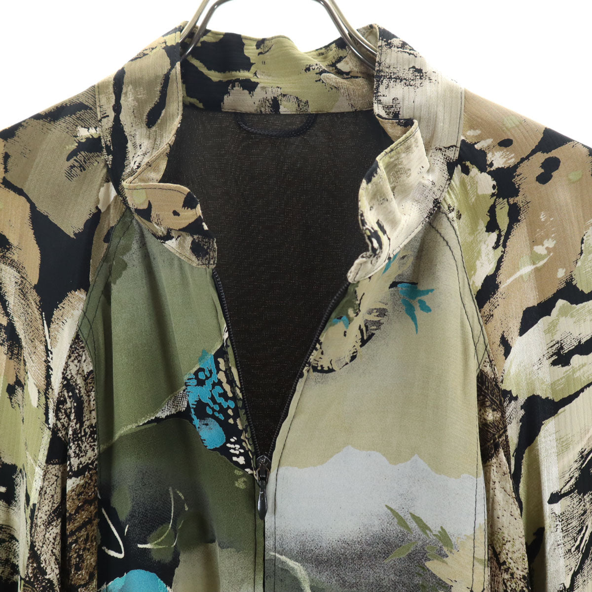 80s 90s オールド 西ドイツ製 総柄 ブルゾン 36 ベージュ メンズ