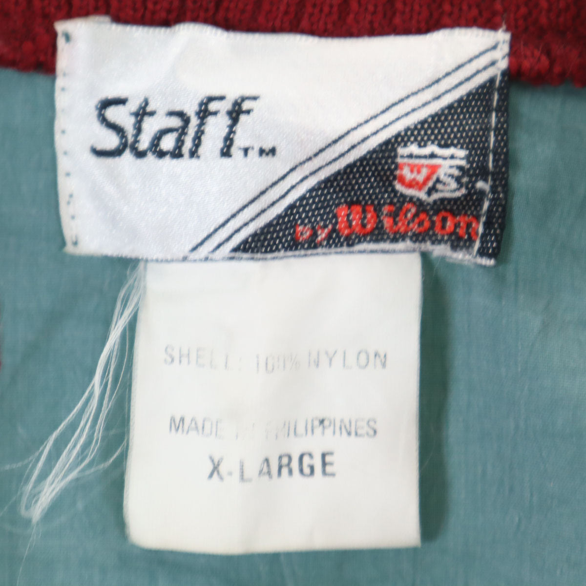 wilson ウィルソン 90s オールド 長袖 ツートンカラー Vネック ピステ XL グリーン メンズ