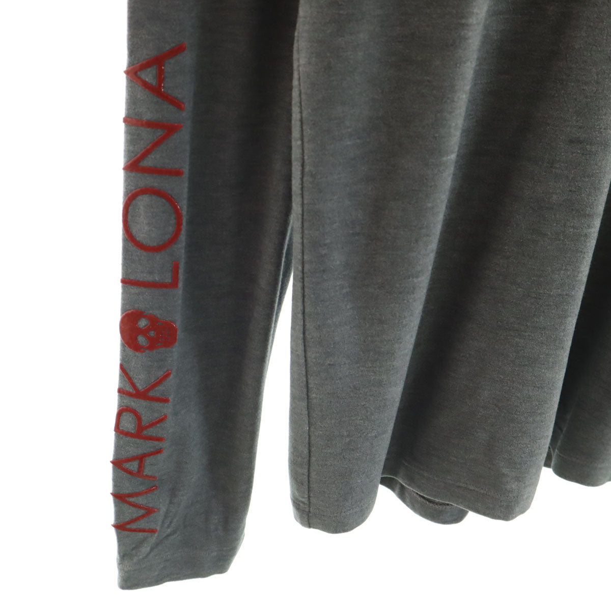 MARK&LONA マークアンドロナ 長袖 ベロア タートルネック Tシャツ S グレー ゴルフ メンズ