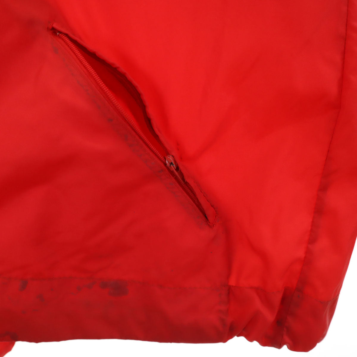 adidas アディダス 70s ヴィンテージ トレフォイルロゴ ウインドブレーカー 180 レッド メンズ