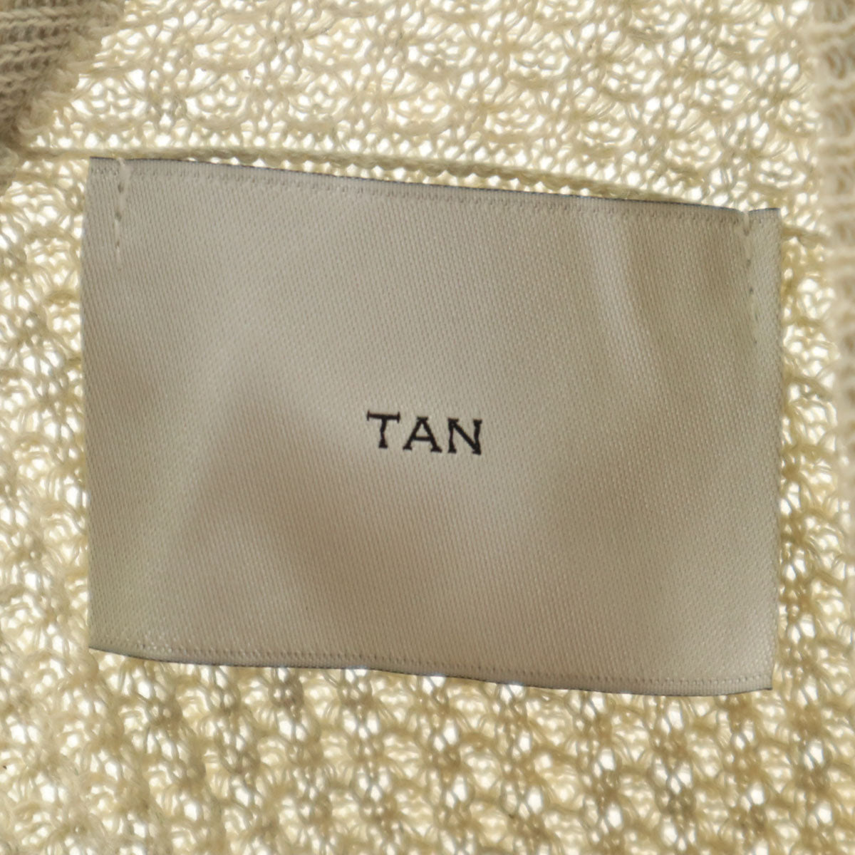 TAN タン 日本製 長袖 ニット F ベージュ レディース