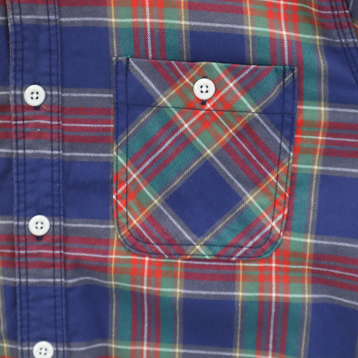 BEAMS PLUS ビームスプラス 日本製 チェック柄 長袖 コットンシャツ L マルチ メンズ