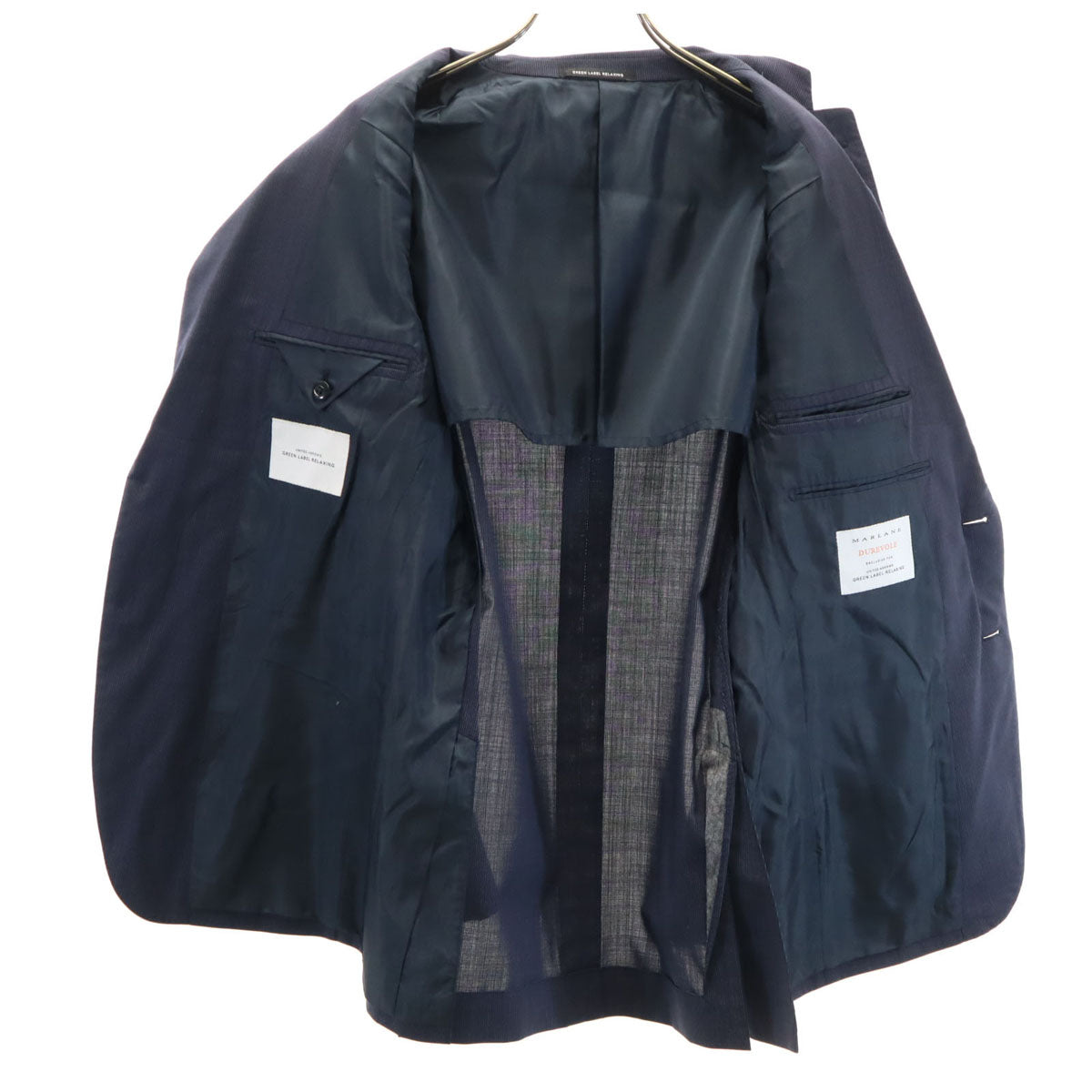 green label relaxing グリーンレーベルリラクシング スーツ 上下 セットアップ 48/80 ネイビー メンズ