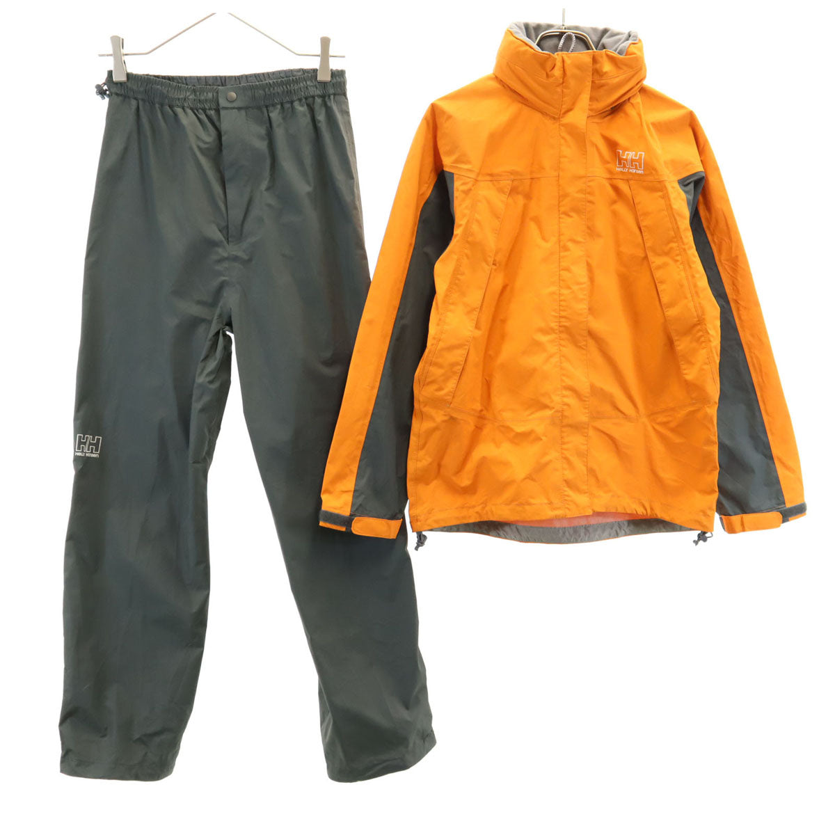 HELLY HANSEN ヘリーハンセン レインジャケット 上下 セットアップ M イエロー レディース