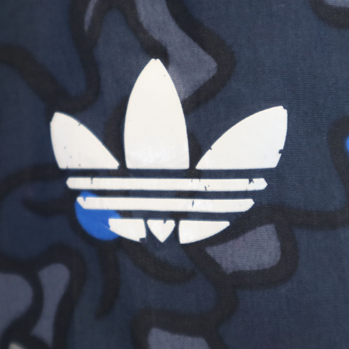 adidas アディダス 総柄 ウインドブレーカー 上下 セットアップ L グレー系 裏メッシュ メンズ