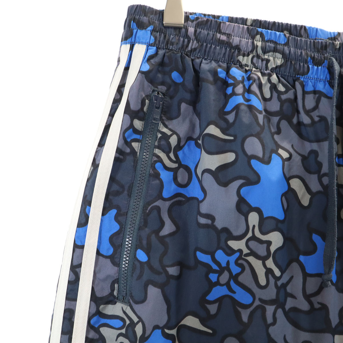 adidas アディダス 総柄 ウインドブレーカー 上下 セットアップ L グレー系 裏メッシュ メンズ