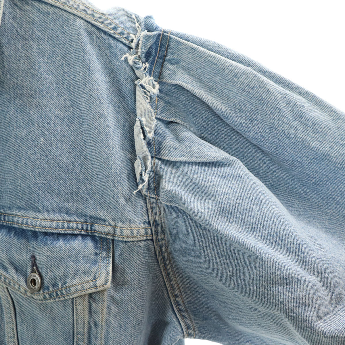 美品 LEVI'S MADE&CRAFTED リーバイスメイドアンドクラフテッド デニムジャケット S ブルー ジージャン トラッカー レディース