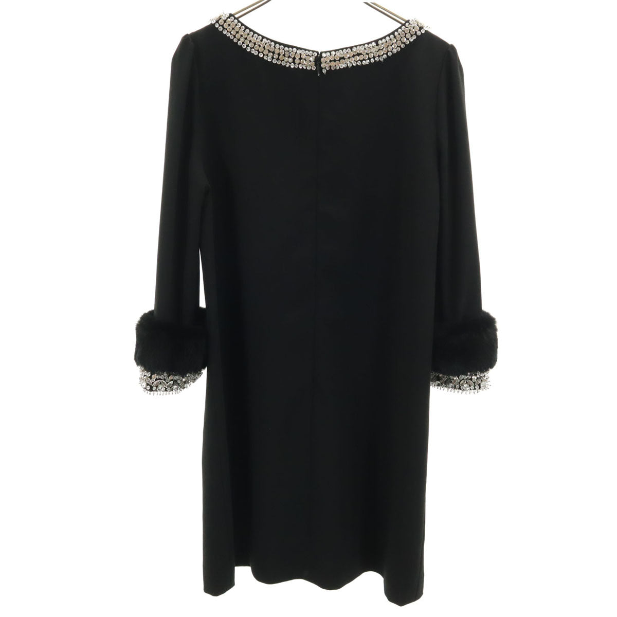 Diagram ダイアグラム 長袖 ミニワンピース 36 ブラック レディース