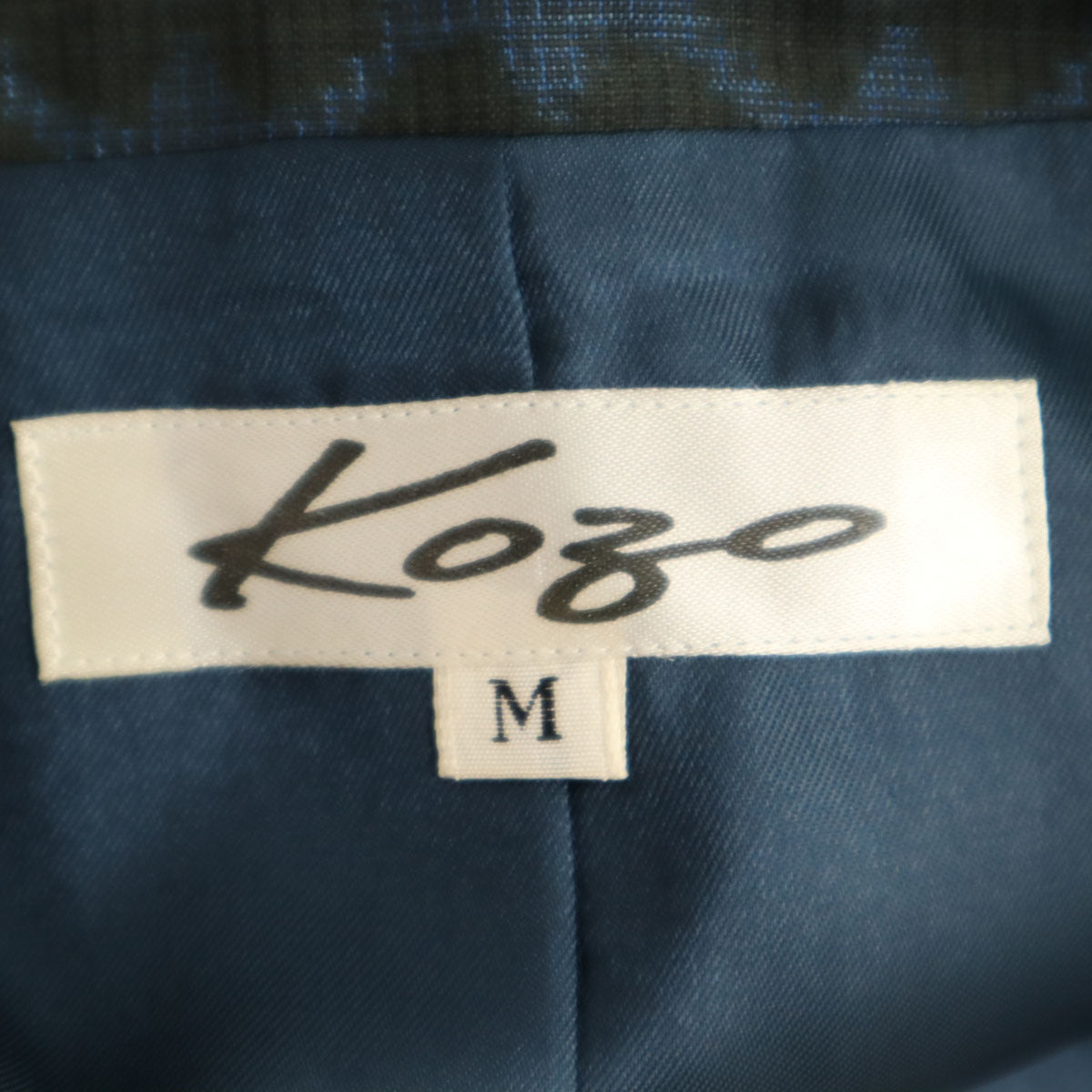 未使用 KOZO ZOOT APPAREL 日本製 シルクブレンド ベスト M ネイビー系 メンズ