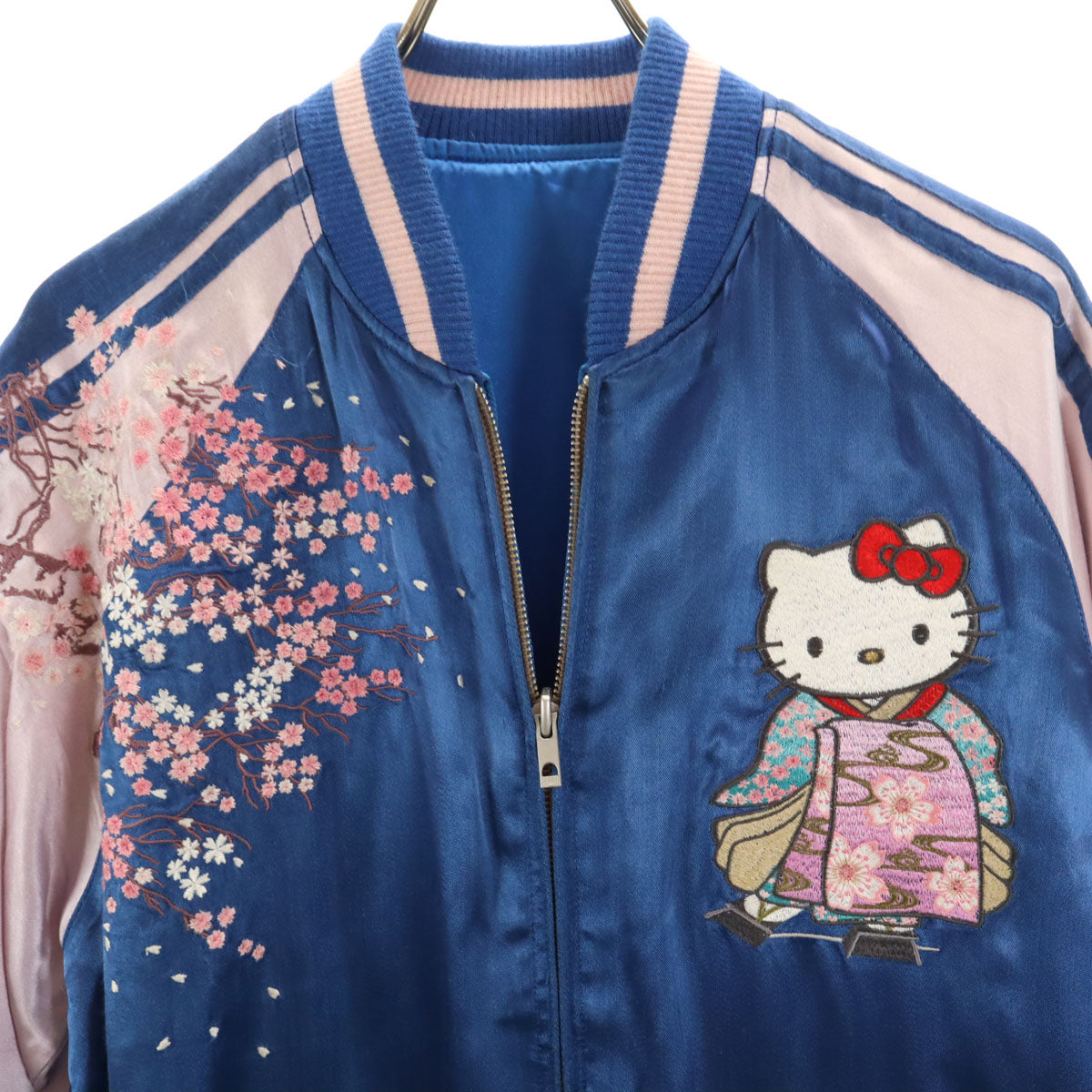 TENSTLIKE テンストライク SANRIO サンリオ コラボ 日本限定 ハローキティ リバーシブル スカジャン XL ブルー メンズ