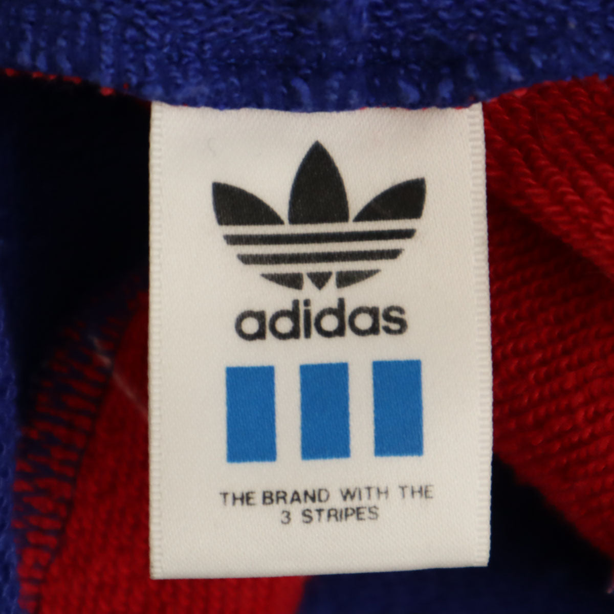 adidas アディダス 80s 日本製 ヴィンテージ 長袖 スウェットパーカー O-XO ブルー系 プルオーバー デサント メンズ