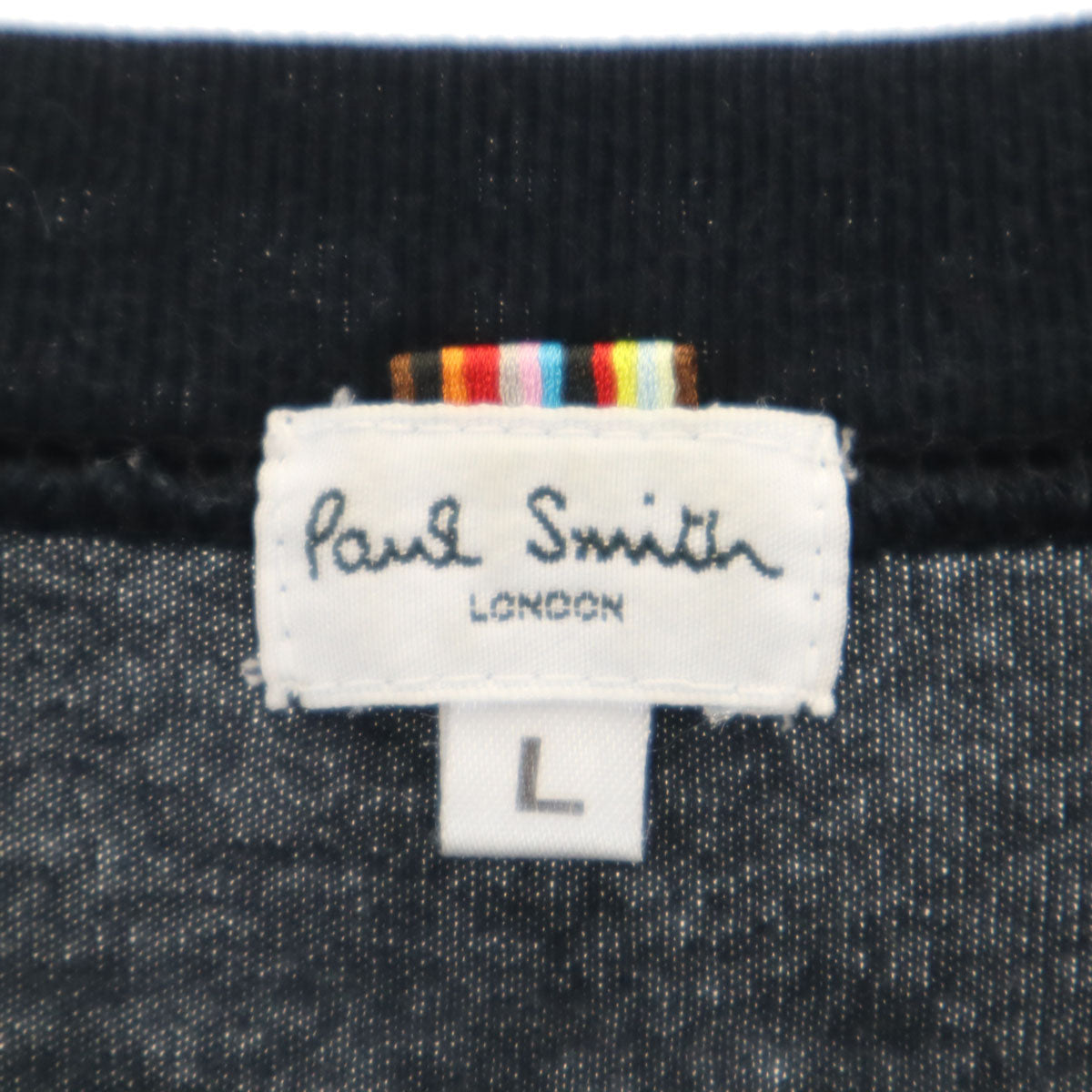 Paul Smith LONDON ポールスミスロンドン 日本製 長袖 Tシャツ L ブラック ロンT メンズ