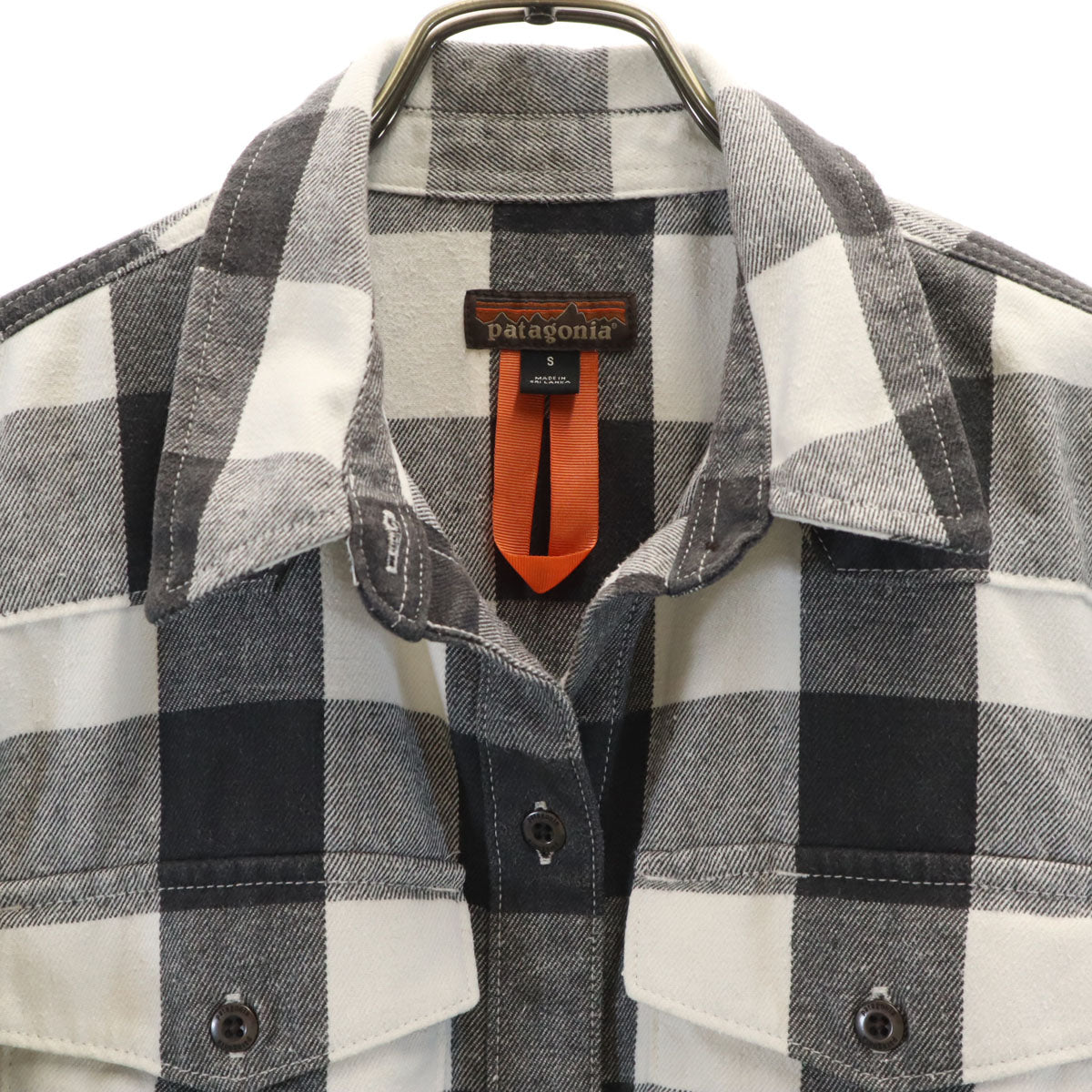 patagonia パタゴニア チェック柄 長袖 ファリアーズ シャツ S ホワイト 53326FA22 アウトドア レディース