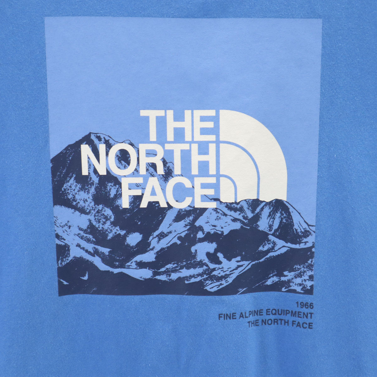 THE NORTH FACE ノースフェイス バックプリント 長袖 Tシャツ M ブルー NTW32344 アウトドア ロンT レディース