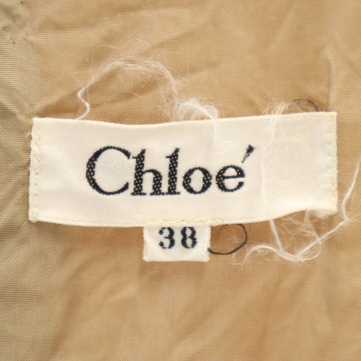 Chloe クロエ ノースリーブ ワンピース 38 ライトブラウン レディース