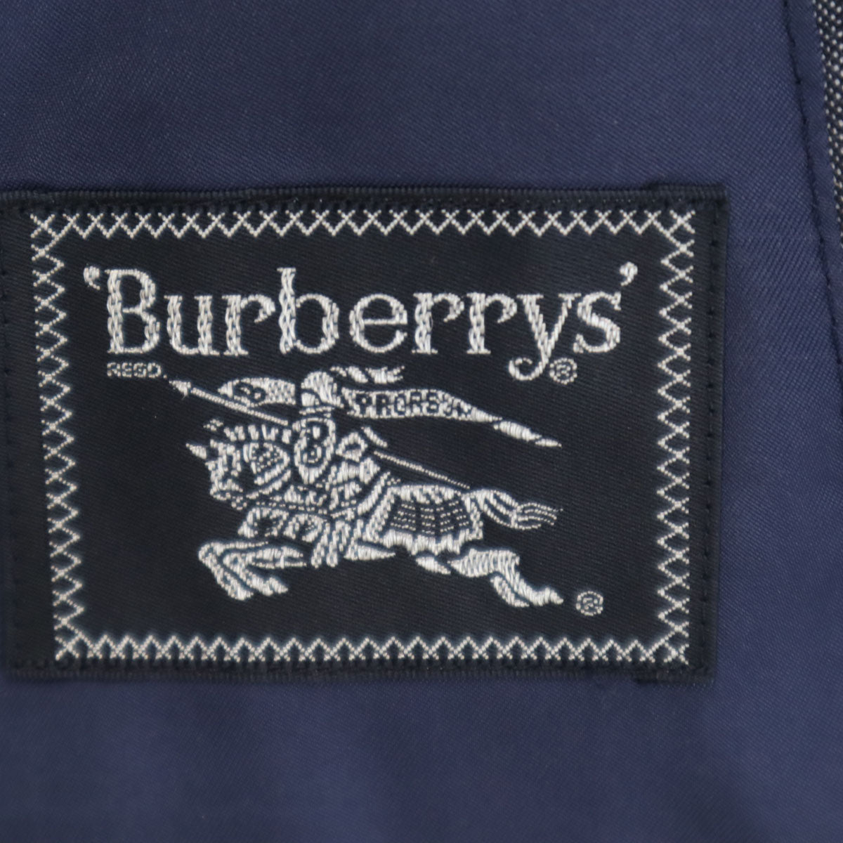 Burberrys バーバリーズ 90s オールド チェック柄 テーラードジャケット AB3 チャコールネイビー メンズ
