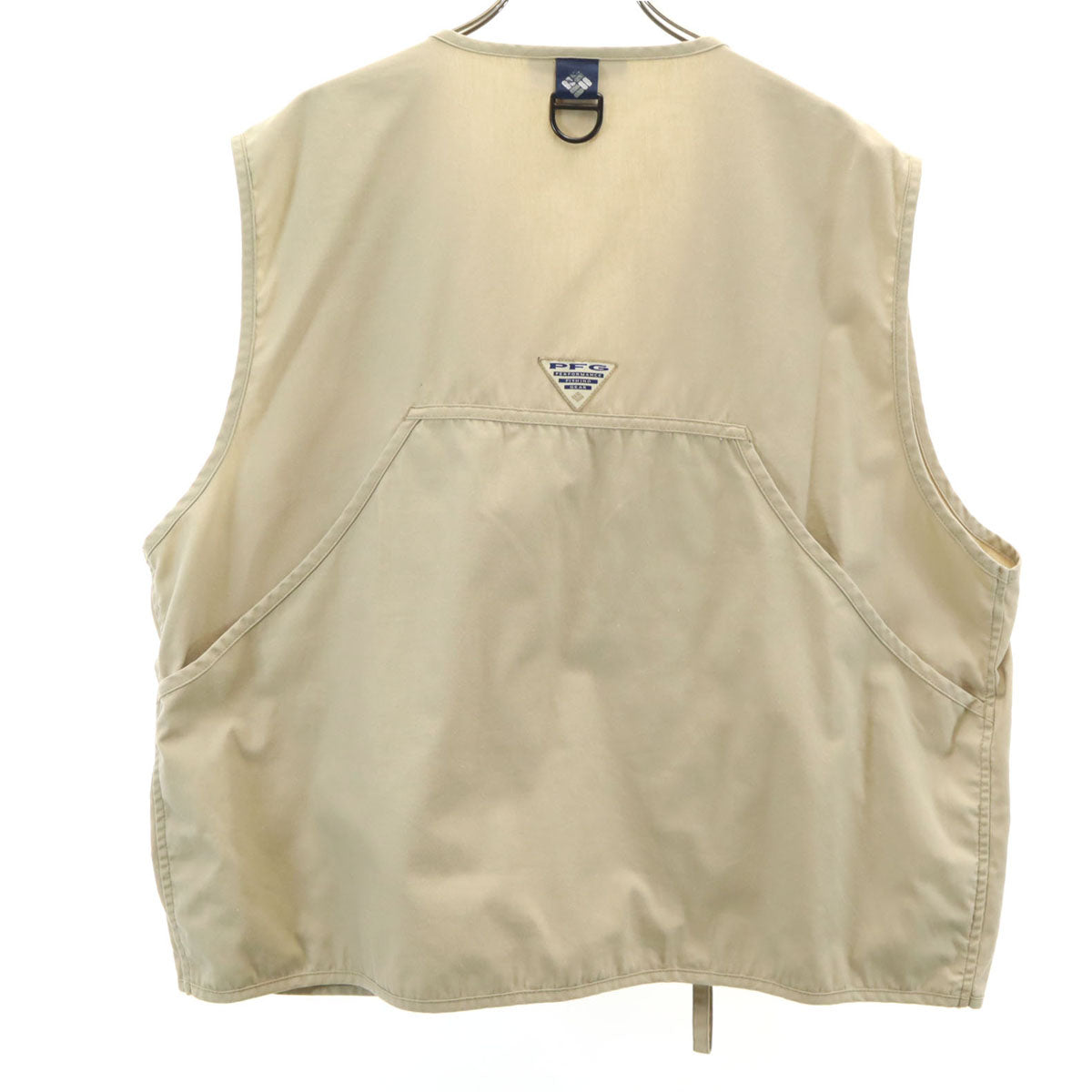 Columbia コロンビア 90s オールド フィッシング ベスト L-XL ベージュ アウトドア メンズ
