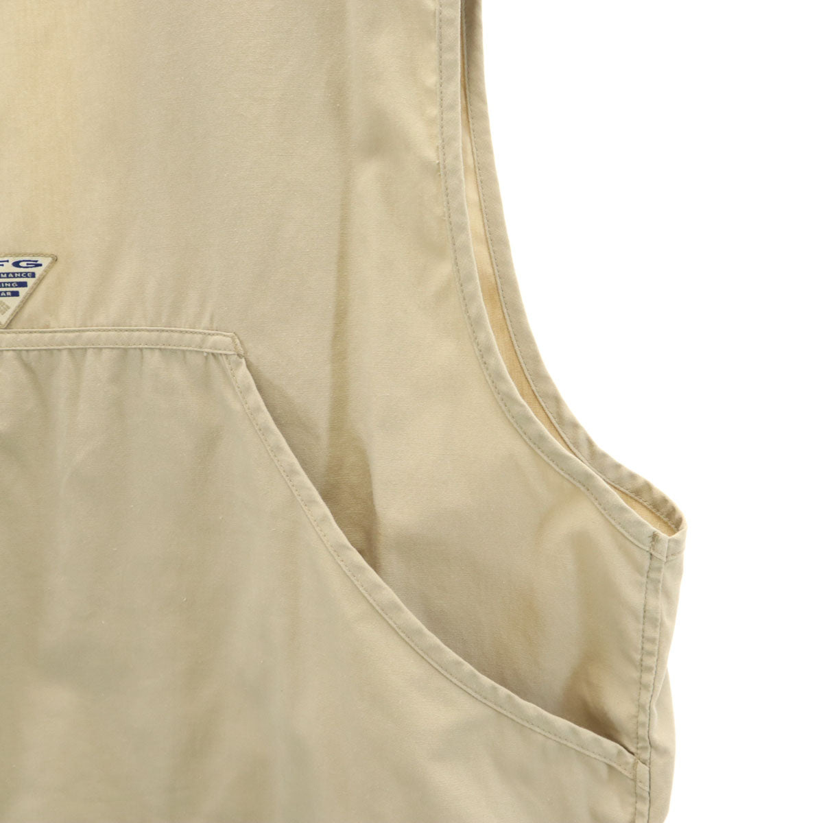 Columbia コロンビア 90s オールド フィッシング ベスト L-XL ベージュ アウトドア メンズ