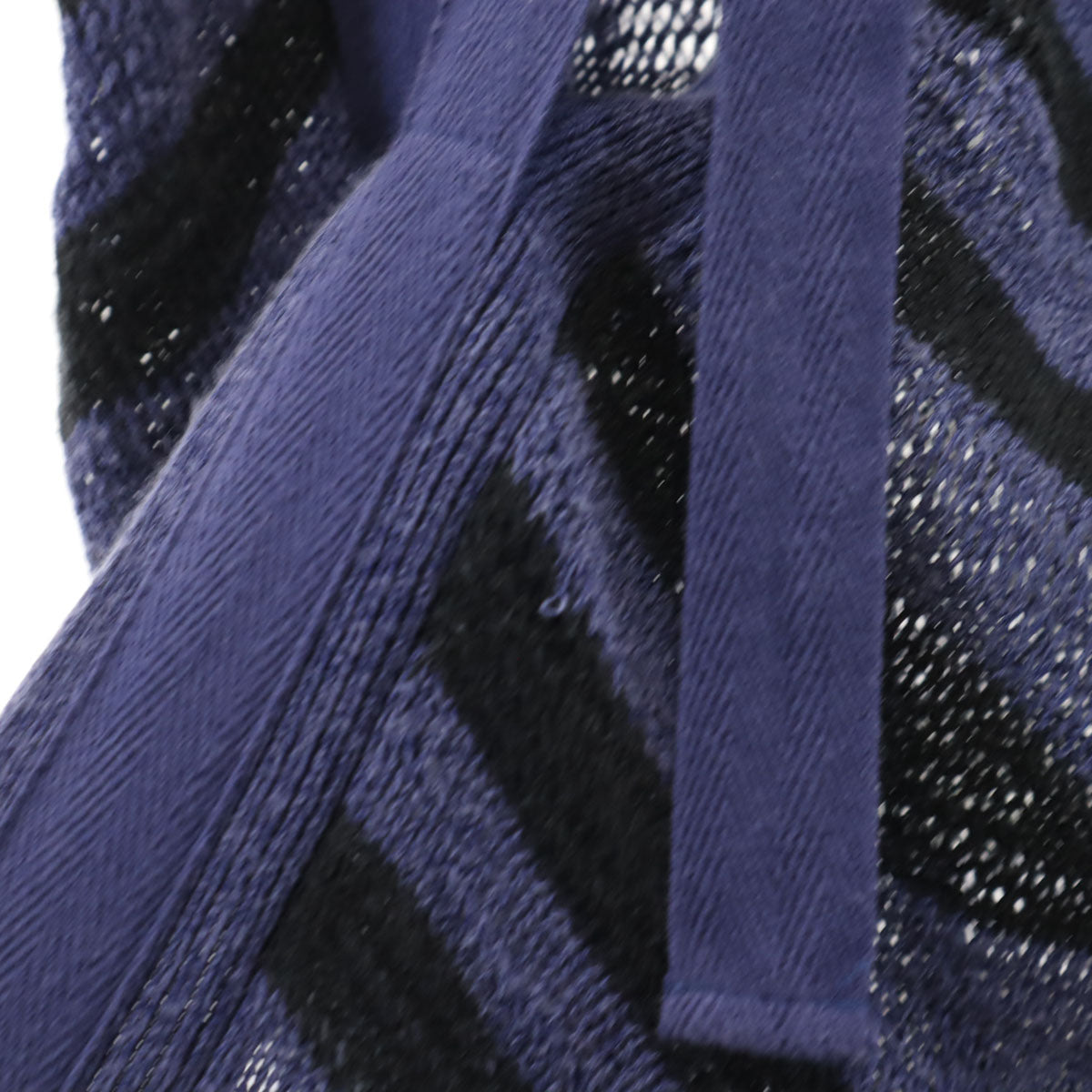 DIESEL ディーゼル ボーダー柄 フレンチスリーブ ロング ニットカーディガン XS ネイビー レディース