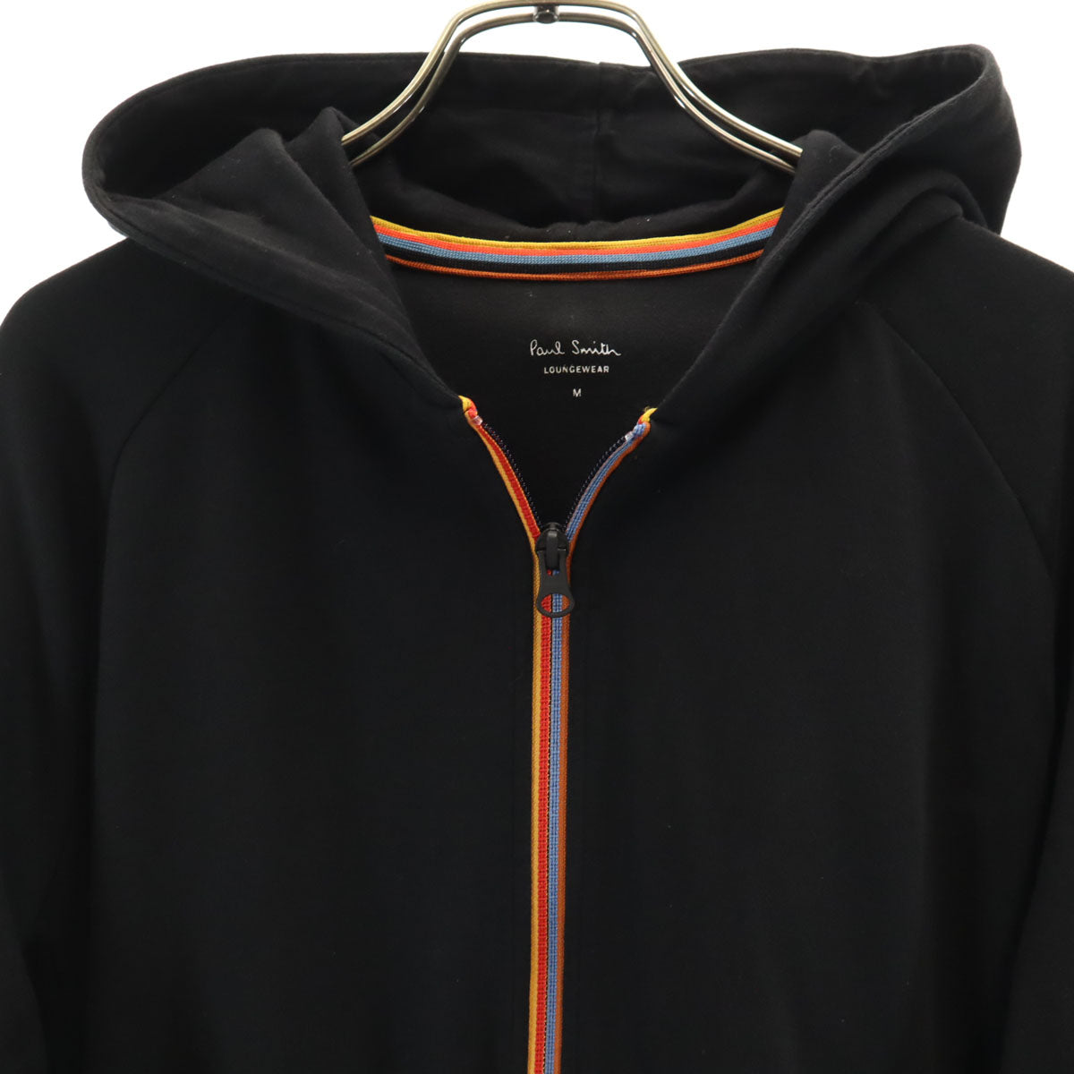 Paul Smith LOUNGEWEAR ポールスミス ラウンジウェア 長袖 ジップパーカー M ブラック レディース