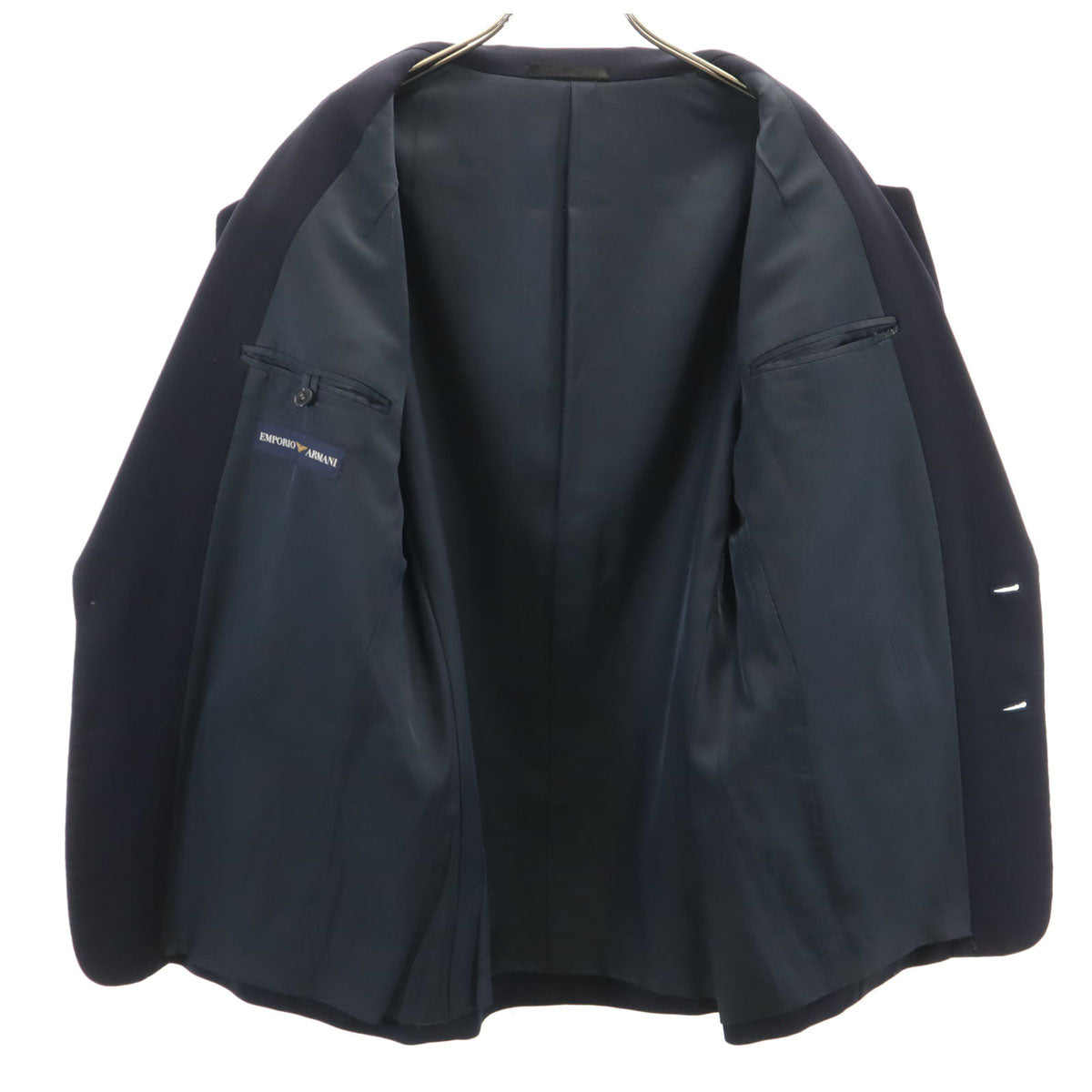 Emporio Armani エンポリオアルマーニ テーラードジャケット 46 ネイビー メンズ