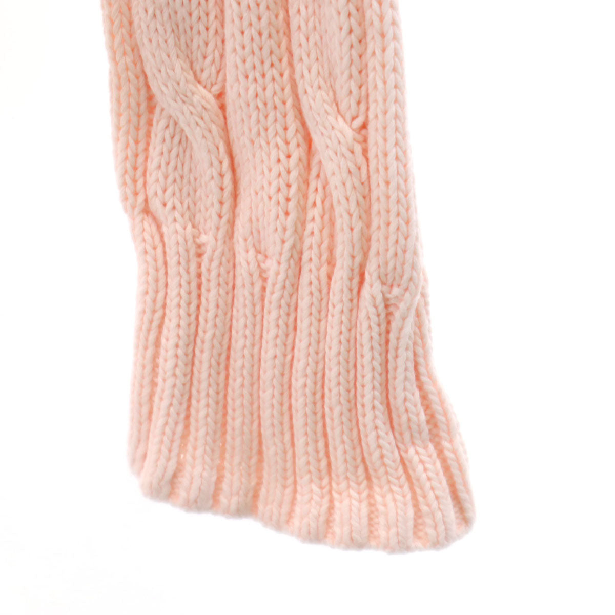 POLO RALPH LAUREN ポロラルフローレン 長袖 ケーブル ニット M サーモンピンク ピマコットン レディース