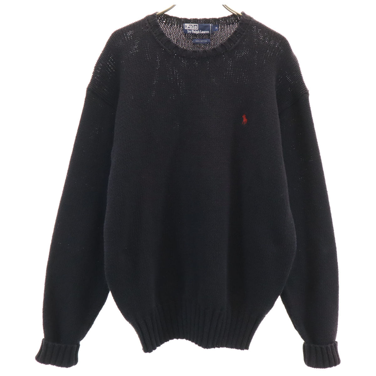 Polo by Ralph Lauren ポロバイラルフローレン 長袖 ニット M ブラック セーター メンズ