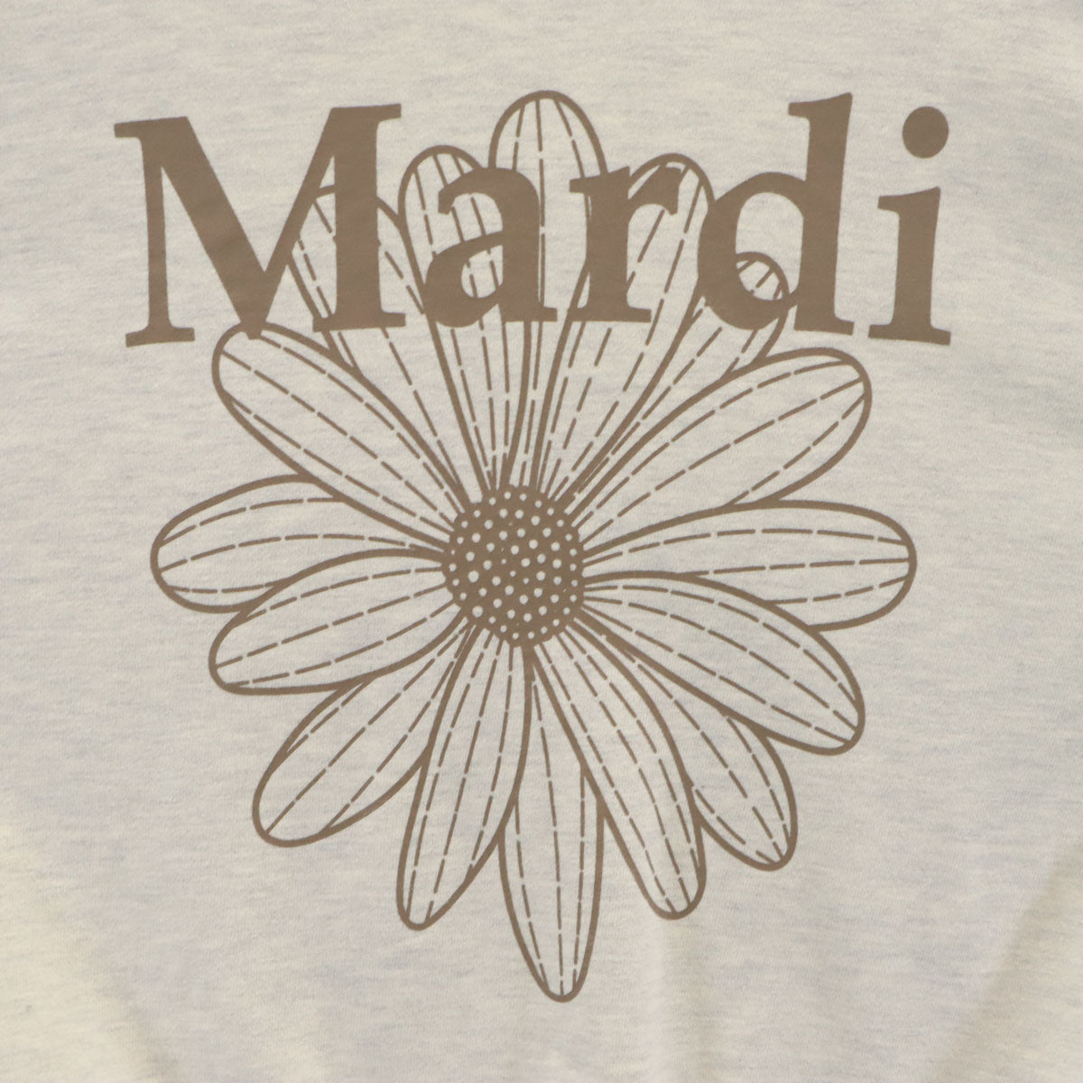 Mardi Mercredi マルディメクルディ 花 プリント 長袖 スウェット トレーナー ONE SIZE グレー レディース
