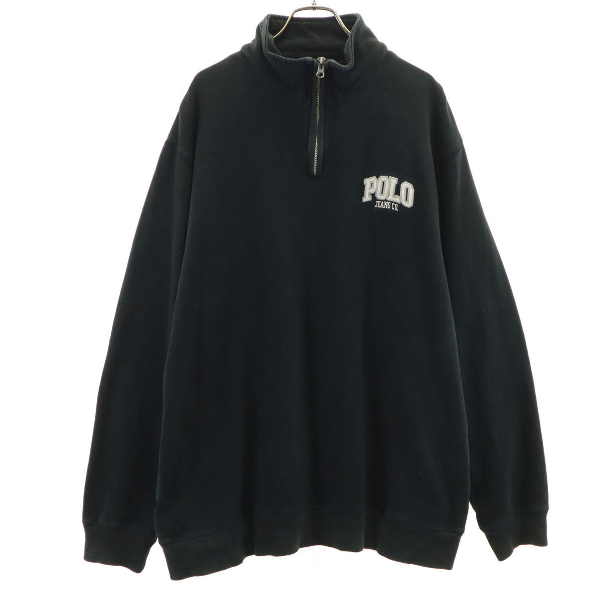 POLO JEANS Ralph Lauren ポロジーンズラルフローレン 長袖 ハーフジップ スウェット L ブラック メンズ