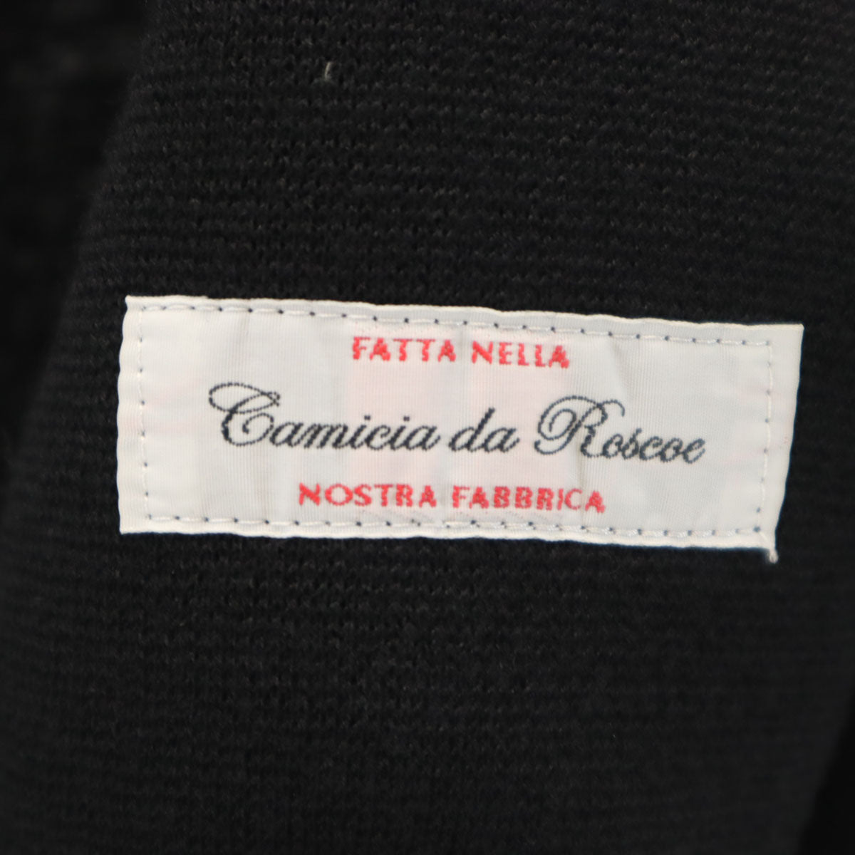 camicia da roscoe カミーチェドロスコ 日本製 ニット テーラードジャケット ブラック アンコン メンズ