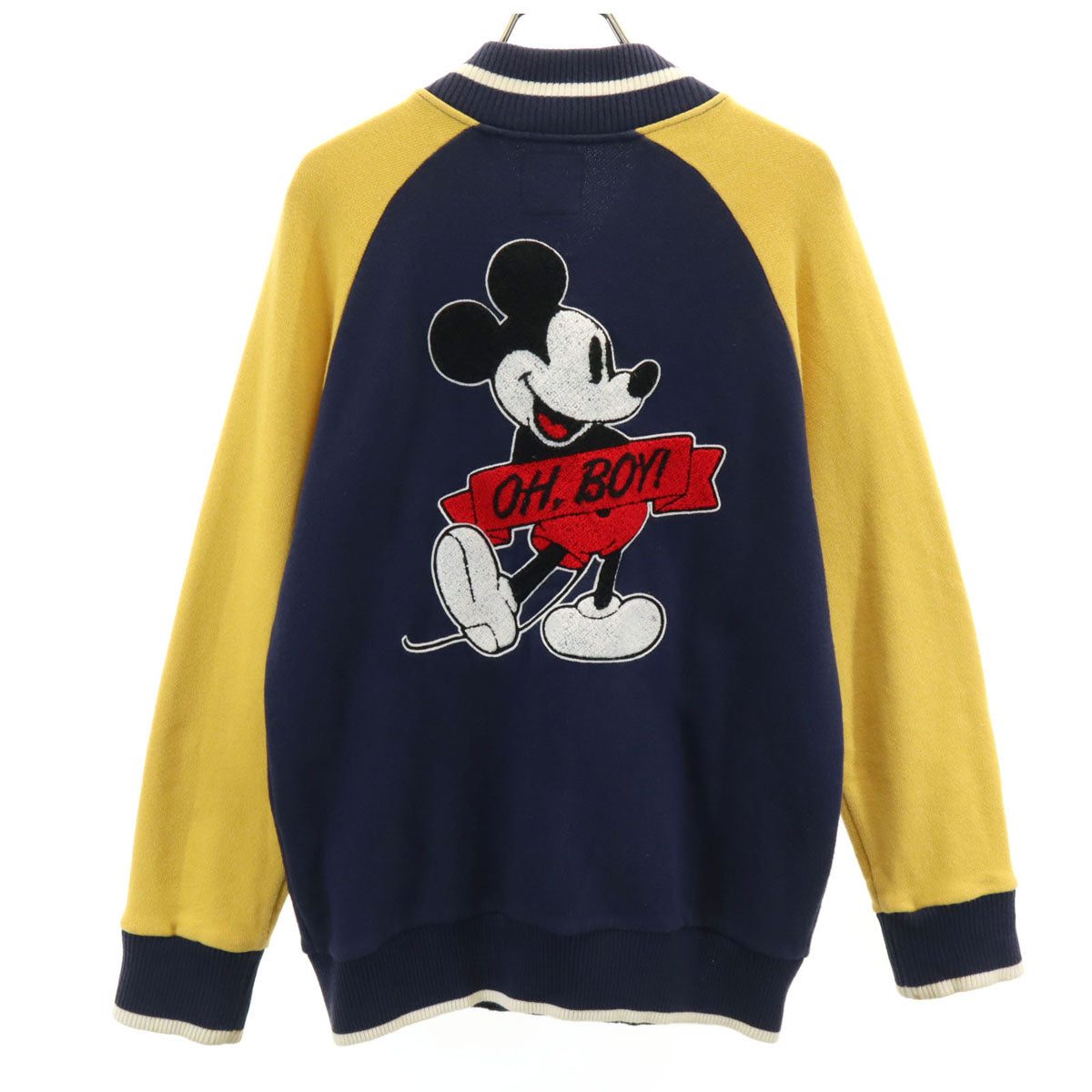 RCWB ロデオクラウンズ ワイドボウル Disney ディズニー コラボ ミッキーマウス スウェット スタジャン S ネイビー レディース