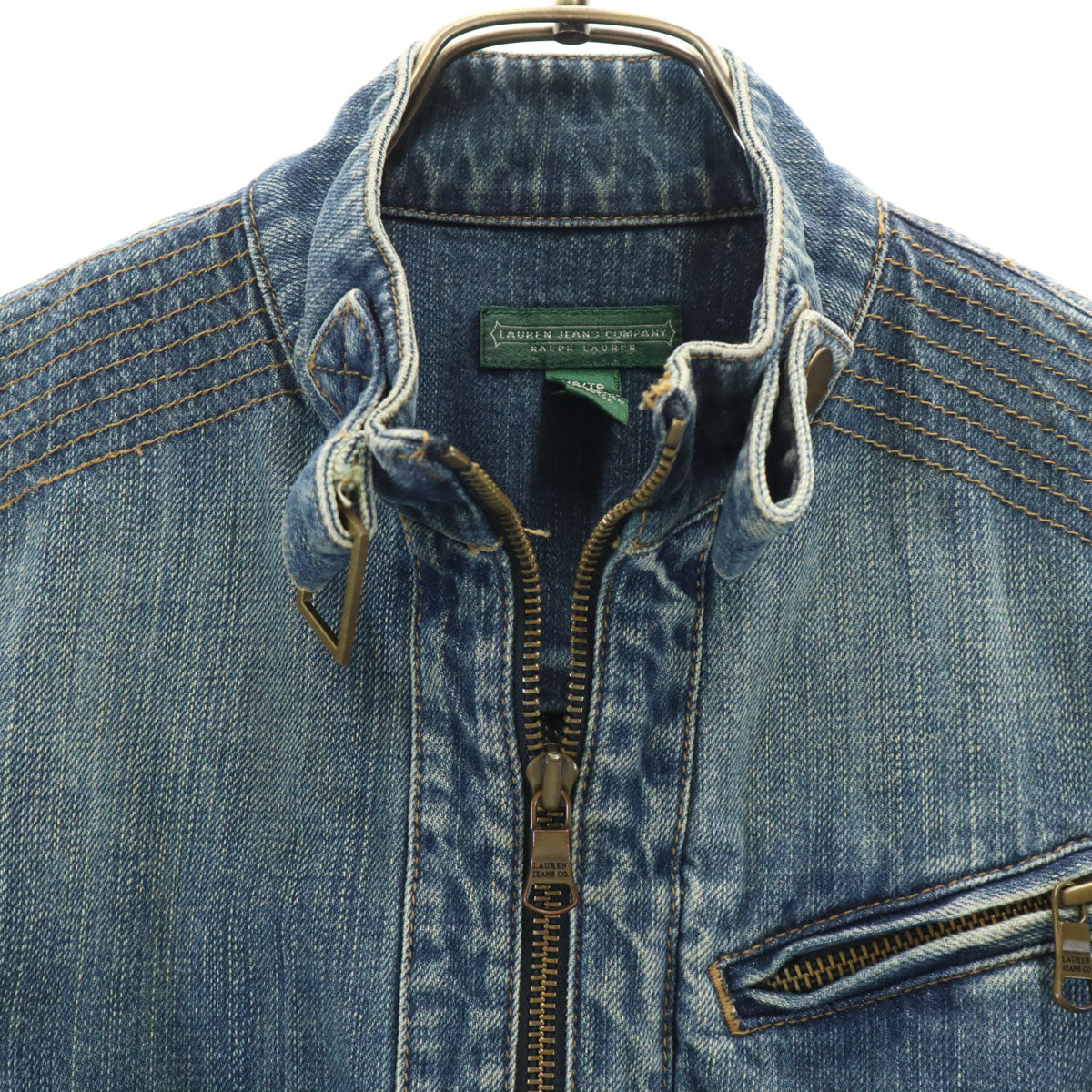 LAURENJEANSCO.RALPH LAUREN ローレンジーンズカンパニーラルフローレン デニムジャケット XS ウォッシュブルー ジージャン レディース