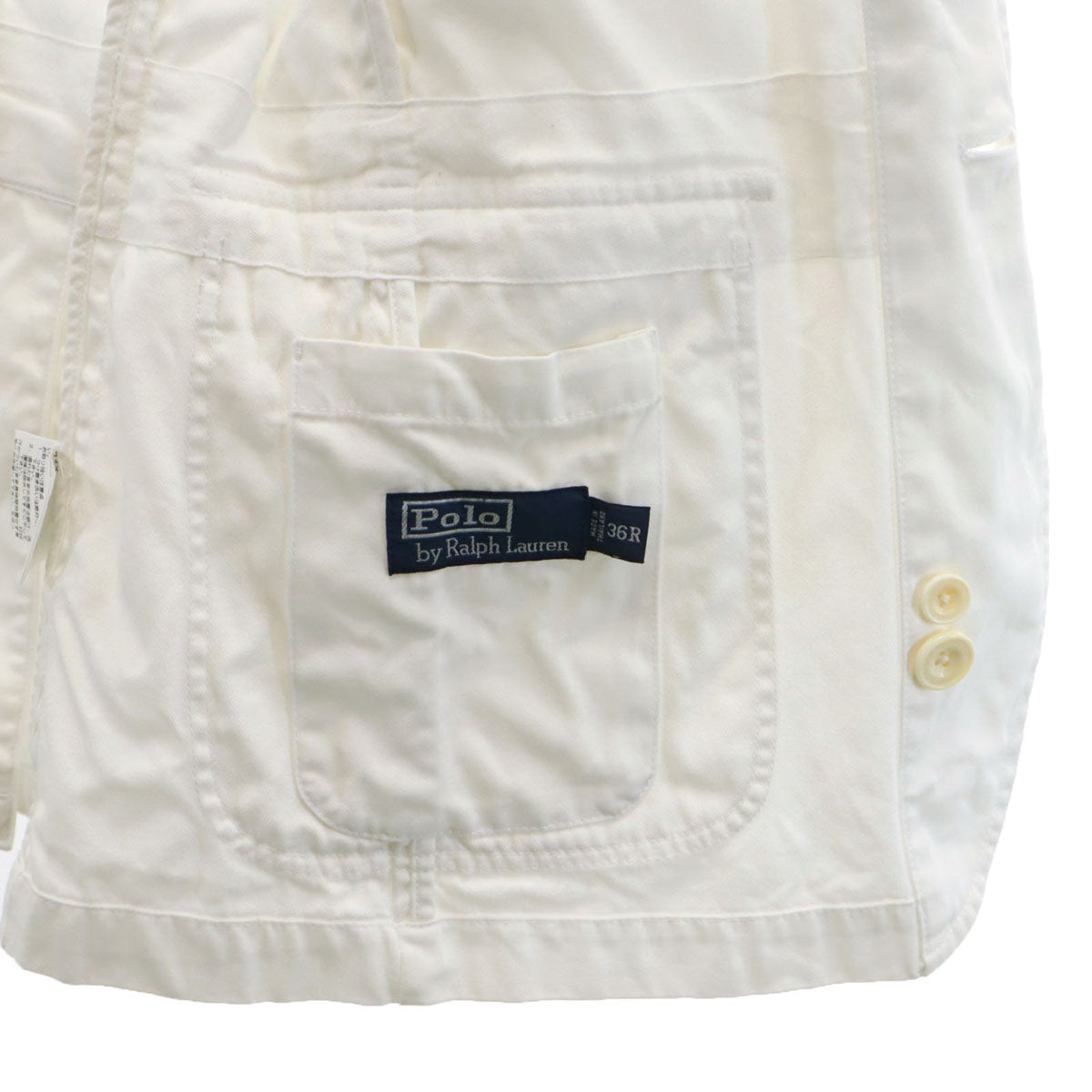 Polo by Ralph Lauren ポロバイラルフローレン テーラードジャケット 36 ホワイト メンズ
