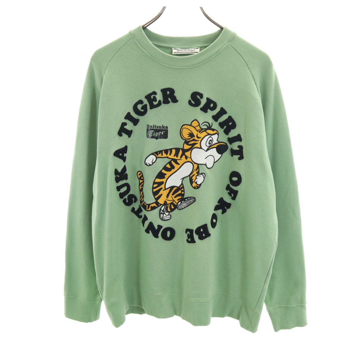 ONITSUKA TIGER オニツカタイガー 長袖 スウェット トレーナー M グリーン系 メンズ