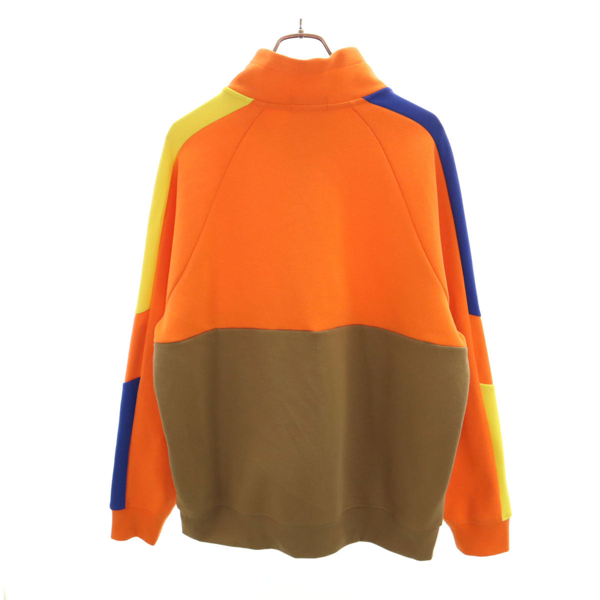 POLO RALPH LAUREN ポロラルフローレン ハーフジップ ジャケット LG オレンジ系 プルオーバー 鹿の子地 メンズ