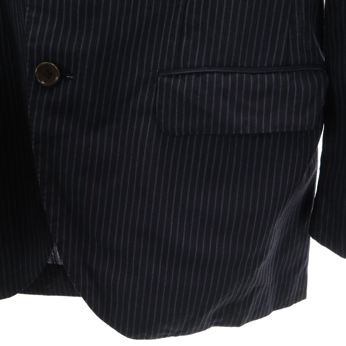 BEAMS F ビームス エフ ストライプ柄 スーツ 上下 セットアップ 97 ネイビー メンズ