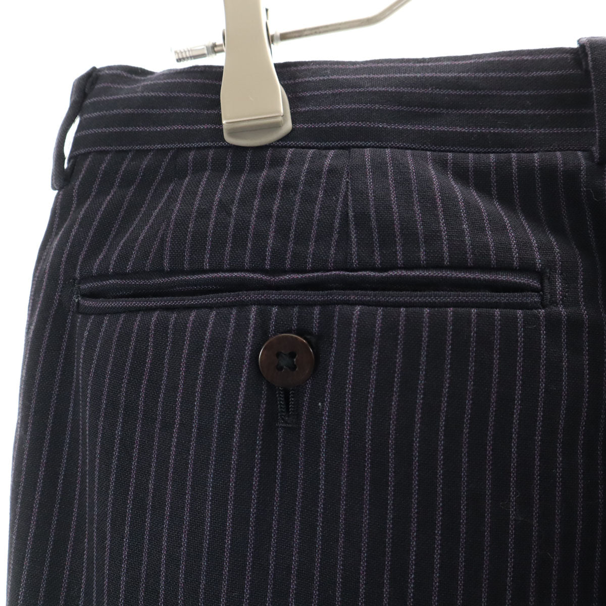 BEAMS F ビームス エフ ストライプ柄 スーツ 上下 セットアップ 97 ネイビー メンズ