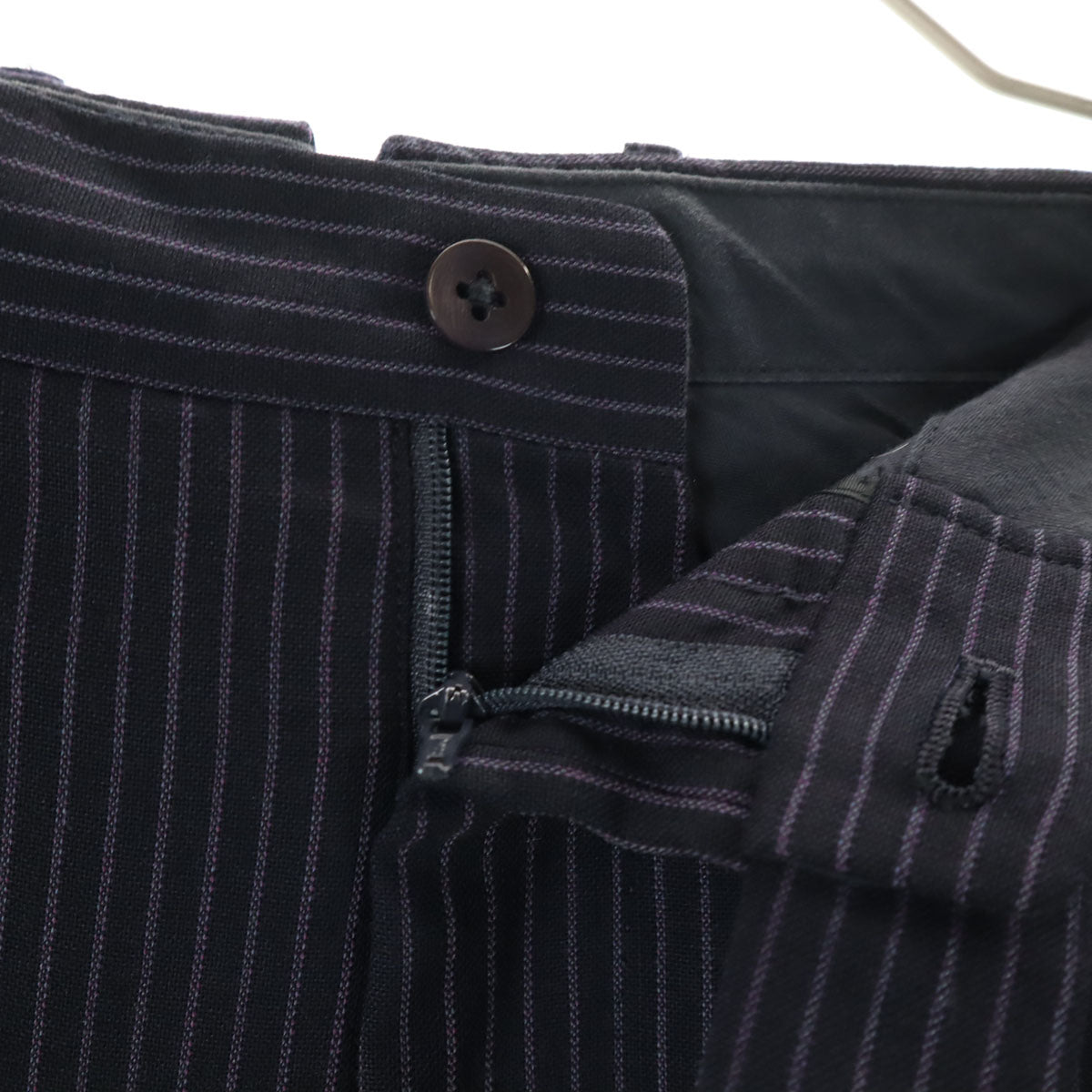 BEAMS F ビームス エフ ストライプ柄 スーツ 上下 セットアップ 97 ネイビー メンズ