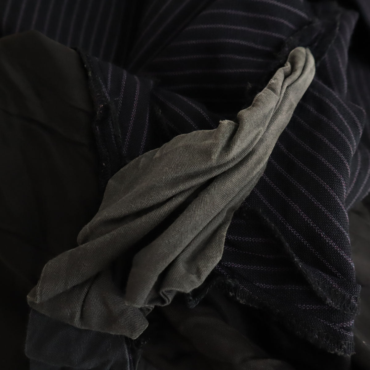 BEAMS F ビームス エフ ストライプ柄 スーツ 上下 セットアップ 97 ネイビー メンズ