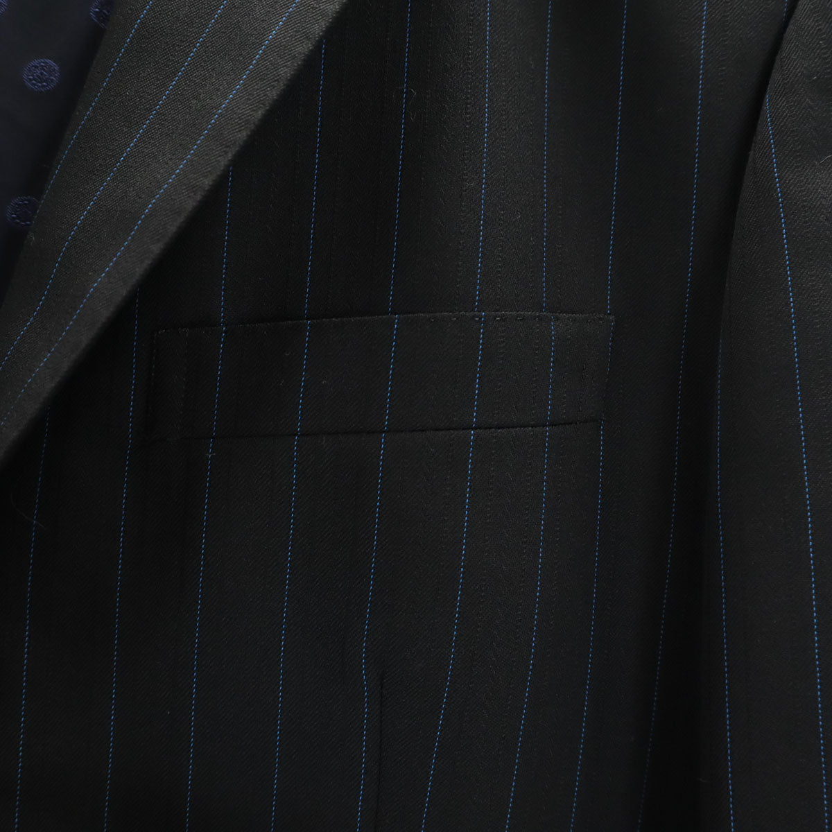 DAPPER ダッパー 日本製 ストライプ柄 スーツ 上下 セットアップ ネイビー 銀座山形屋 メンズ