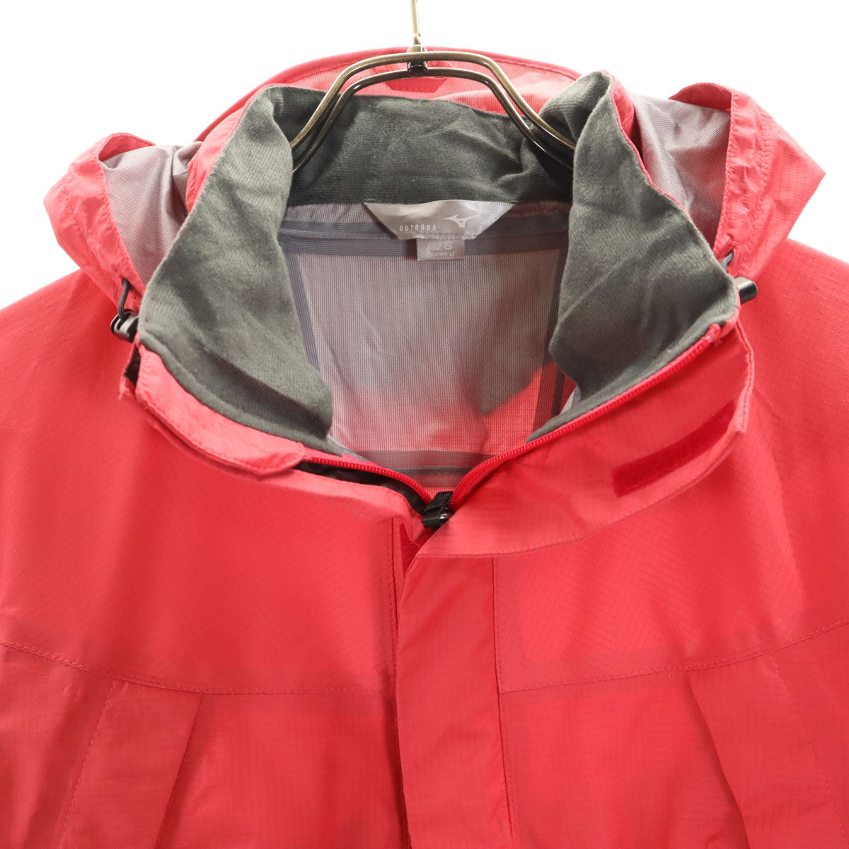 Mizuno ミズノ レインジャケット 上下 セットアップ S ピンク 収納袋 レディース