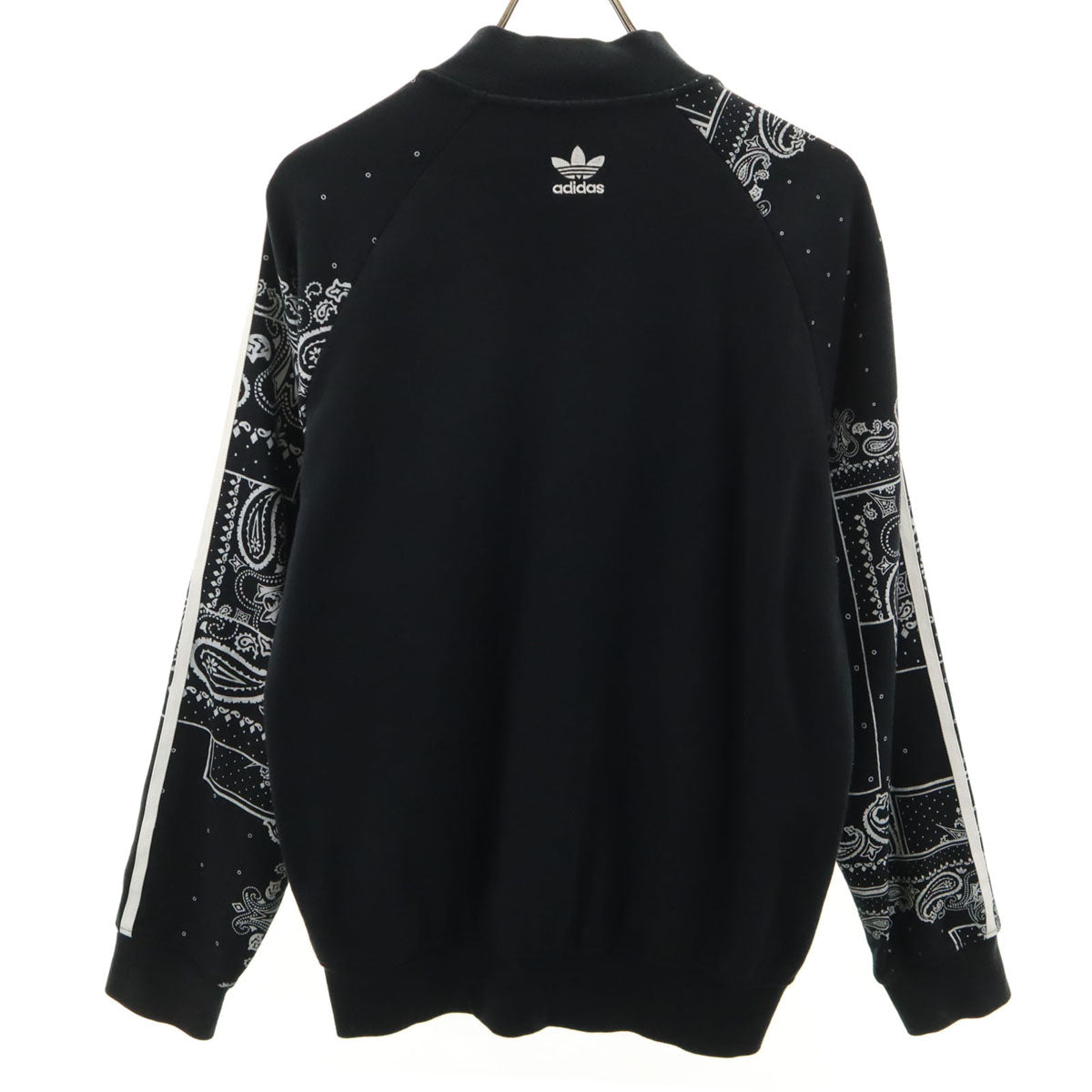 adidas Originals アディダスオリジナルス トレフォイルロゴ ペイズリー柄 スウェット トラックジャケット O ブラック メンズ