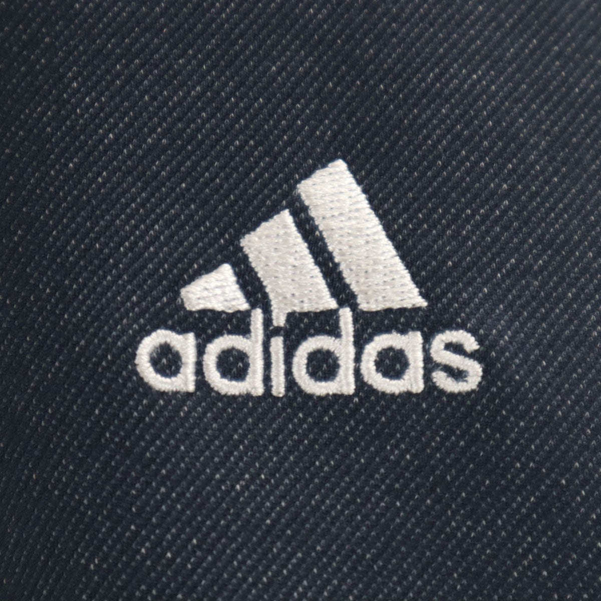 美品 adidas アディダス デニムルック トラックジャケット 上下 セットアップ 150 ネイビー ジャージ キッズ