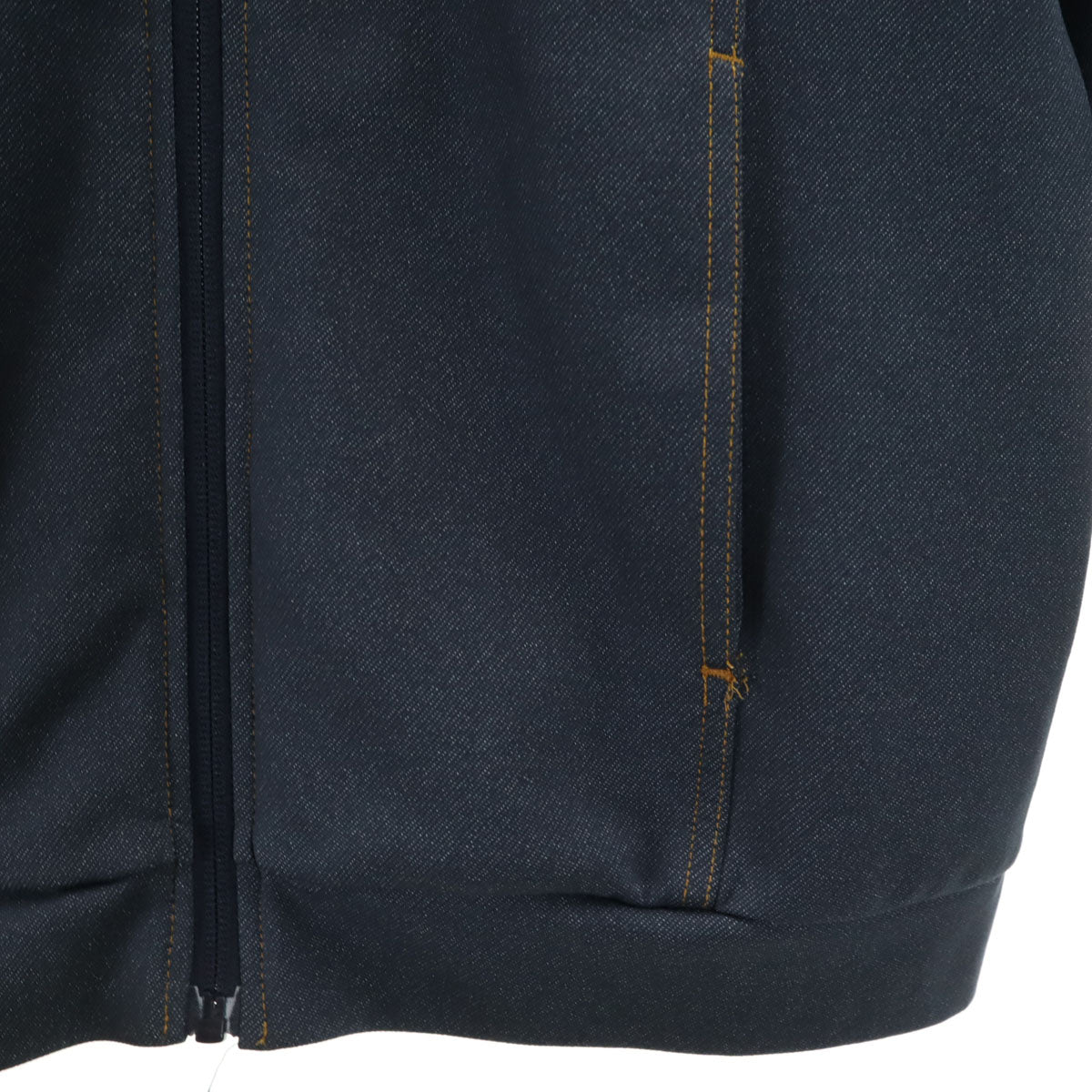 美品 adidas アディダス デニムルック トラックジャケット 上下 セットアップ 150 ネイビー ジャージ キッズ